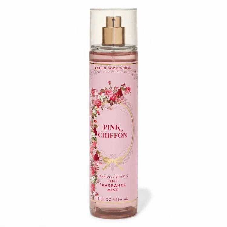 بادی میست بث اند بادی pink chiffon
